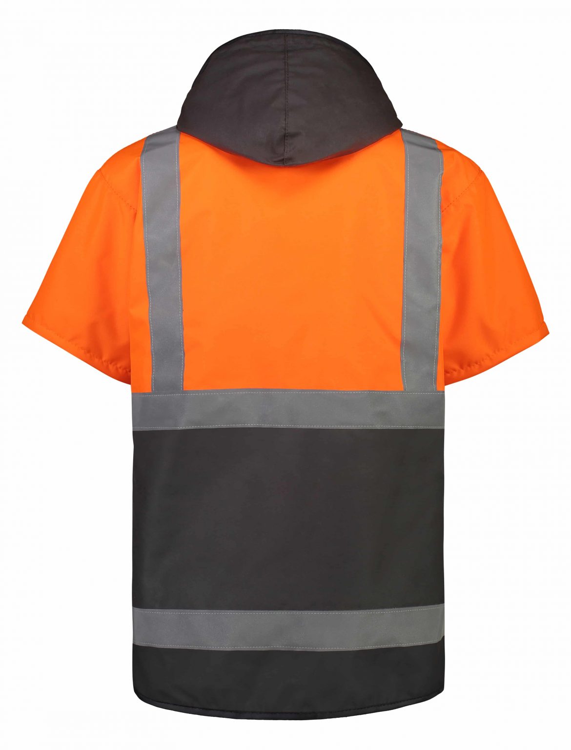 Far South Dacre HiViz Oilskin Short Sleeve Vest With Hood Farsouth